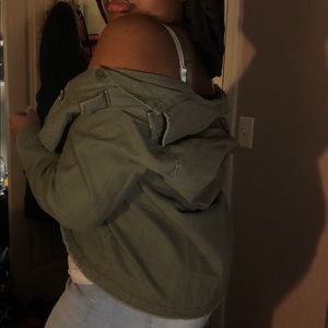 Olive Green Jean Jacket (read below👇)